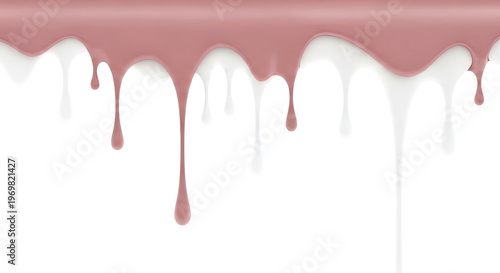 Pink and White Paint Dripping