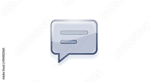 Speech Bubble Icon, Communication Concept