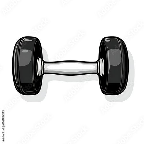 Fitness Dumbbell Weight Vector Icon Isolated