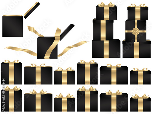 プレゼント箱横、m黒、7白金