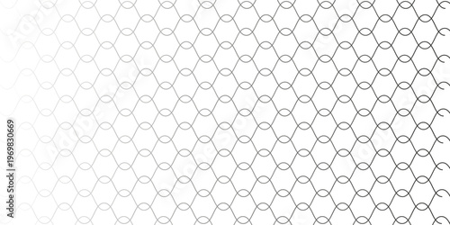 Curved net pattern. Seamless design for sportswear or equipment like soccer goals, volleyball nets, basketball hoops, hockey nets, and athletic gear