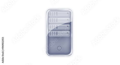Server icon. Data storage and processing concept.