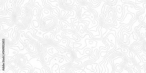 Minimal topography map area wallpaper. vector topo paper lines. Topographic contour lines grid map pattern. Geographic mountain relief. Contour hiking design.