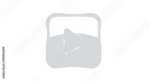 Video Play Icon: Simple Design for Multimedia