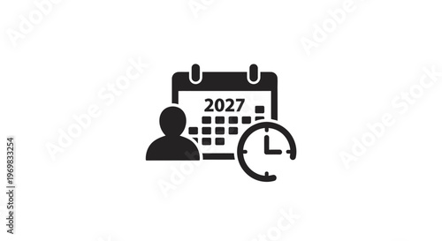 2027 Calendar Schedule Time Management.