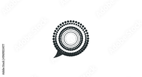 Black and white speech bubble.