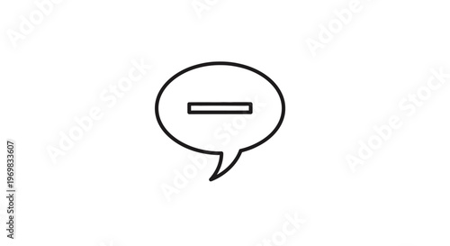 Black speech bubble icon.