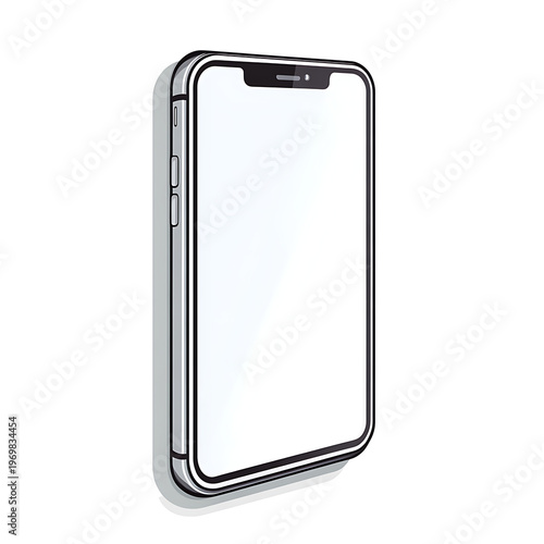 Modern Smartphone Vector Isolated Illustration
