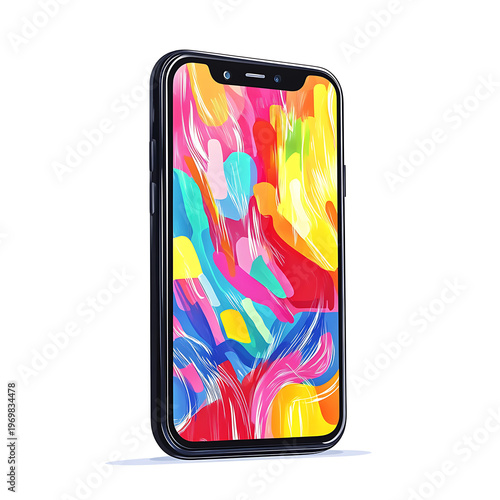 Modern Smartphone Vector Illustration Isolated
