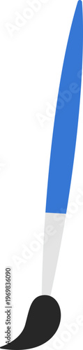 Blue paint brush