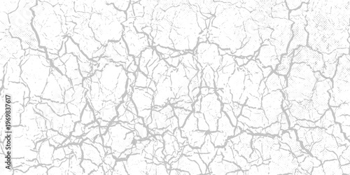 a black and white vintage of cracked concrete scribble effect, old wall background crack vector, grunge texture, Fractured texture ground