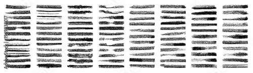 Grunge brush strokes, lines, ink smudges, hand-drawn scribble shapes. Handmade sketchy marks, acrylic stains, charcoal streaks. Paint textures, dry brush effect. Marker underline. Vector illustration