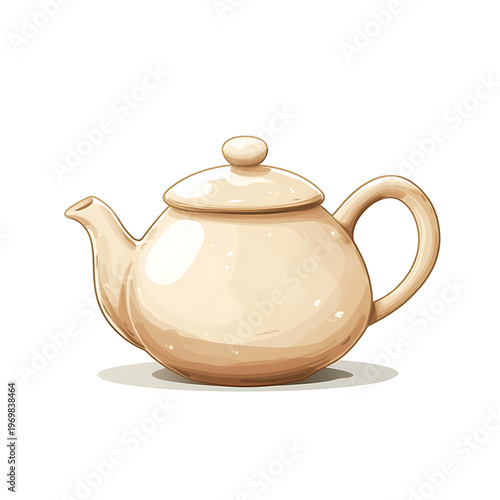 Chinese Teapot Utensil Vector Icon