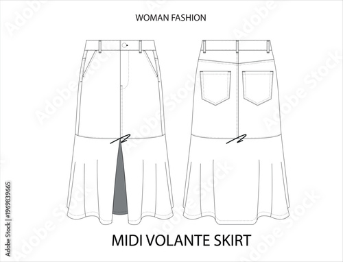 woman skirt collection