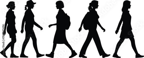 Black silhouette of a male gardener or farmer holding a watering can while walking, isolated on a dark background for agriculture and gardening concepts.