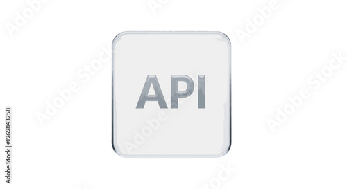 API Button Icon, Application Programming Interface Concept