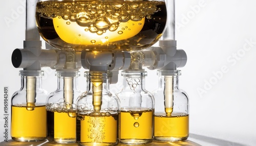 Scientific laboratory apparatus for liquid distillation and sample collection