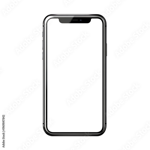 Modern Smartphone Touchscreen Vector Illustration