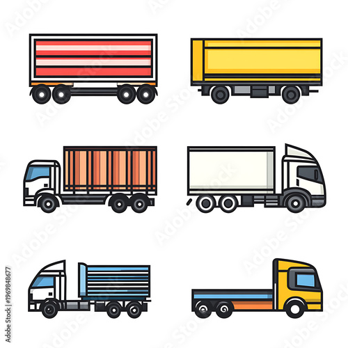 Modern Transportation Icon Vector Design