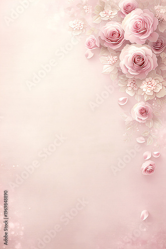 vintage background with roses