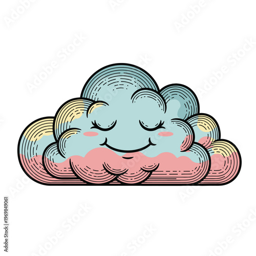 Photos Smiling Cloud Cartoon Weather Icon Happy 1.