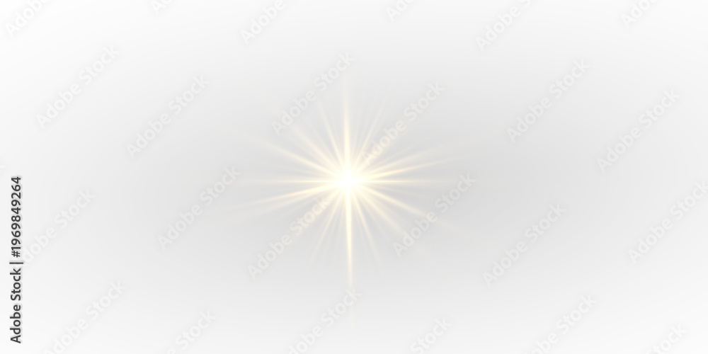 Fototapeta premium PNG Sun explosion of the stars