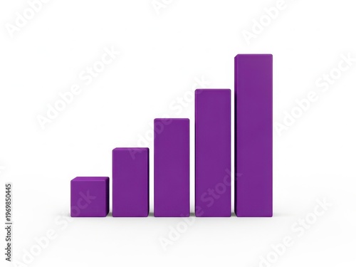Free Download Growing purple bar chart with increasing height - GFXLoad