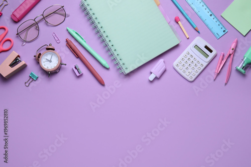 Different school stationery...