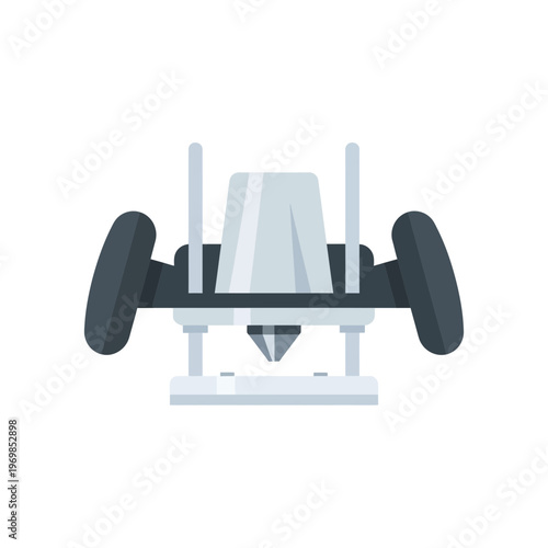 Modern robotic device with wheels base.