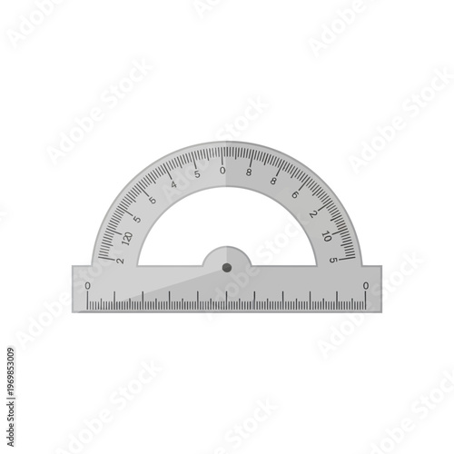 Protractor geometry tool for measuring angles.