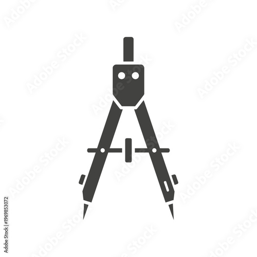 Drafting compass with sharp points.