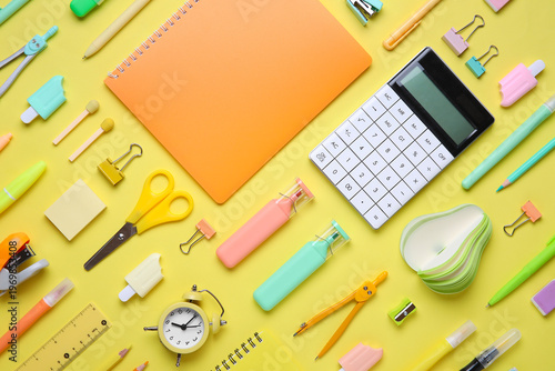 Different school stationery...