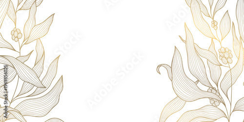 Vintage coffee plant pattern with hand-drawn beans, leaves,branches in elegant line art. Botanical vector illustration captures tropical plantation aesthetics, perfect for cafe branding