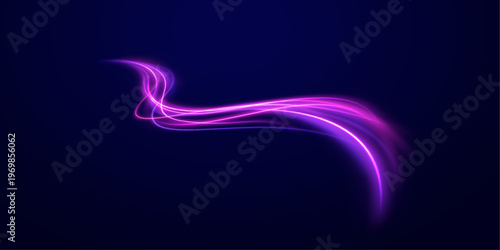 Warm glowing streaks create dynamic motion lines. Orange and red tones blend smoothly together. The design expresses energy and speed.