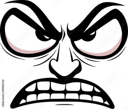 Design of furious face draw