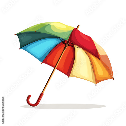 Minimalistic Umbrella Weather Symbol Illustration