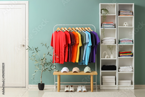 Interior of stylish dressin...