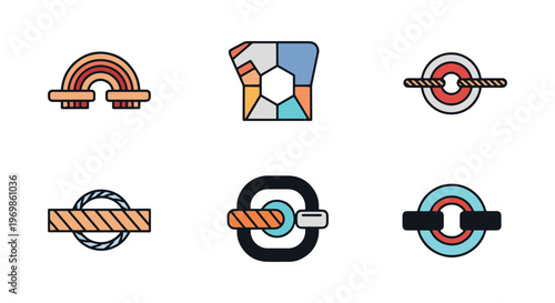 Mooring Line art vector modern minimal illustration