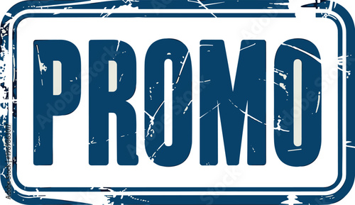 Distressed Promo Stamp: Vintage Style Illustration for Sales, Offers and Marketing Campaigns, Enhancing Visuals with a Retro Edge and Bold Typography