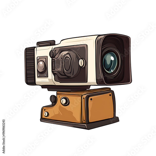 Cinematic Video Camera Icon Vector Illustration