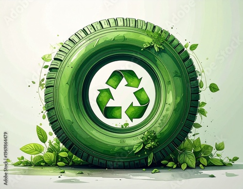 Recyclage de vieux pneus