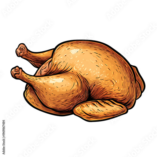Poultry Icon Vector Illustration Isolated Graphic