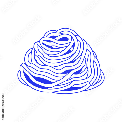 Noodles Food Cartoon Doodle Illustration