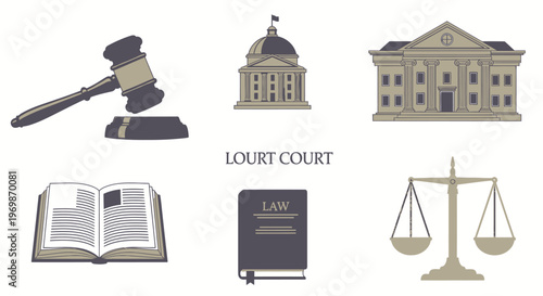 Justice law court legal system.