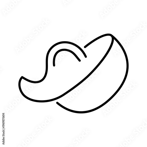 Water dousing icon. Events and water festival line symbol. Black and white.