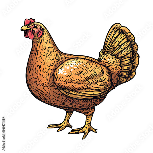 Poultry Icon Illustration Isolated Graphic Design