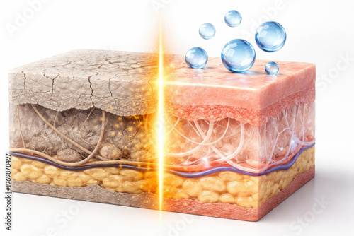 Revitalizing skin hydration enhances barrier and promotes repair within skin system for healthier appearance