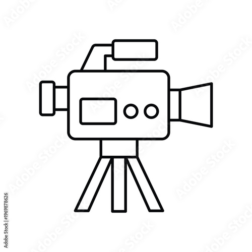 Movie Camera Vector icon which can easily modify or edit