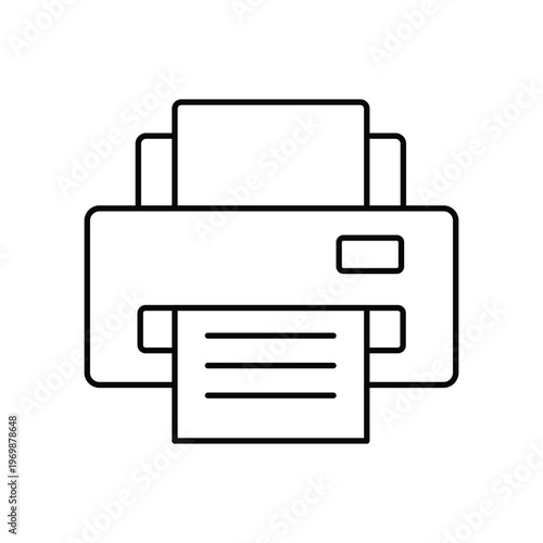 Printer Vector icon which can easily modify or edit