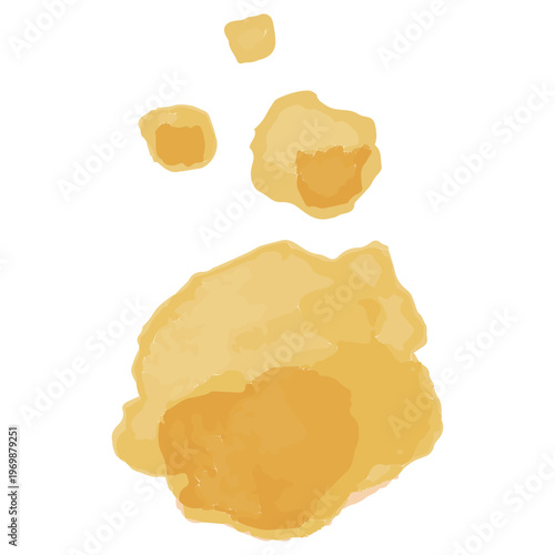 わんぱく水彩シリーズ 幼稚園・保育園向け しぶきのイラスト スプラッシュ にじみ ビビッド